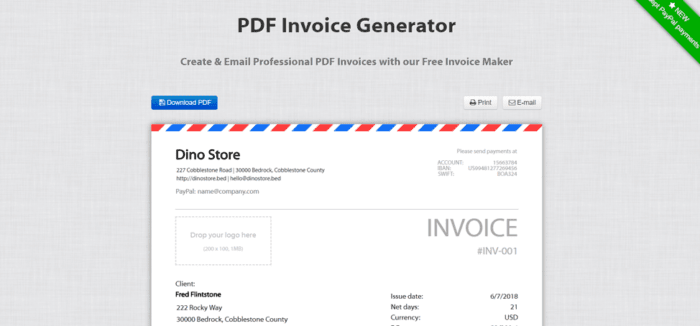 e-commerce invoices