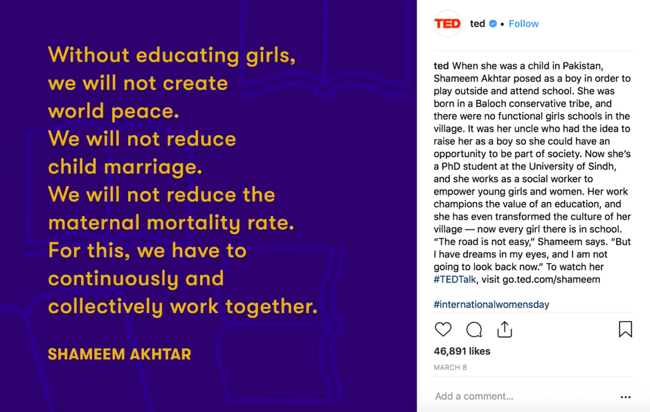 Ted Talks inspirational image instagram