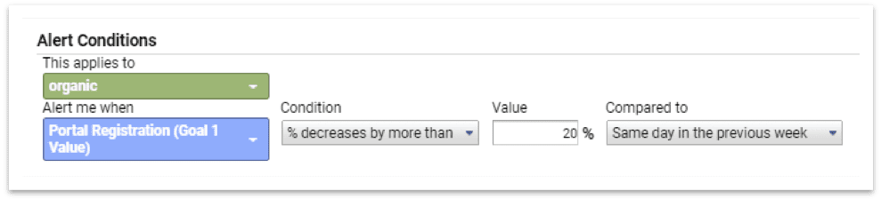 Portal registration decline notification