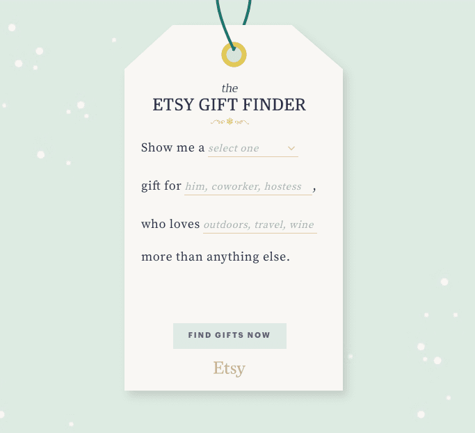 Etsy & Pinterest gift finder