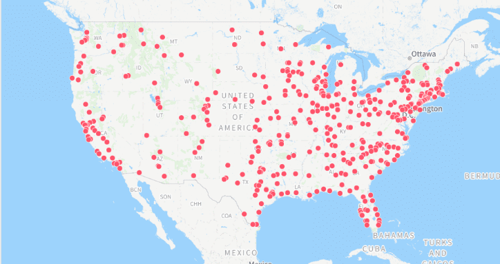 Facebook Today In current US locations