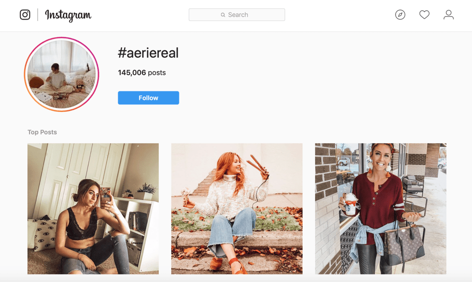 #aeriereal Instagram posts