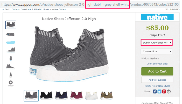 e-commerce URL example 1