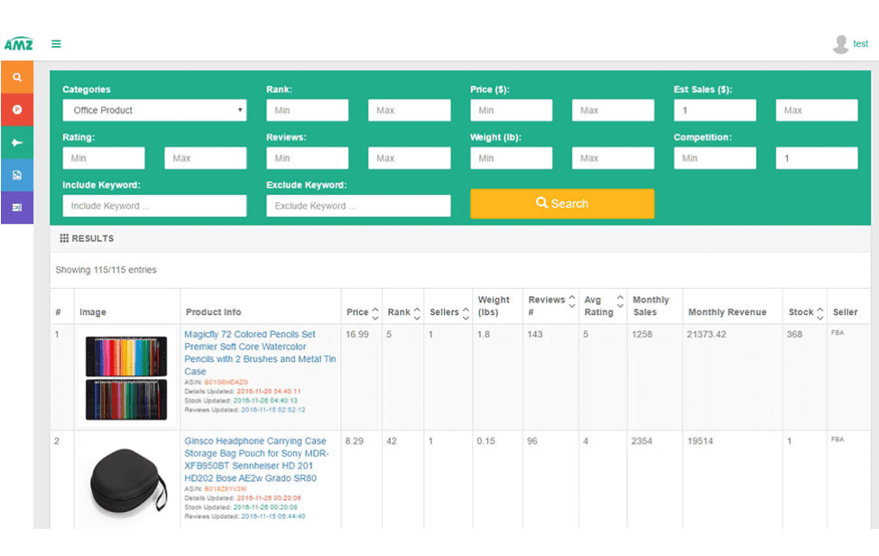 AmzHook Database