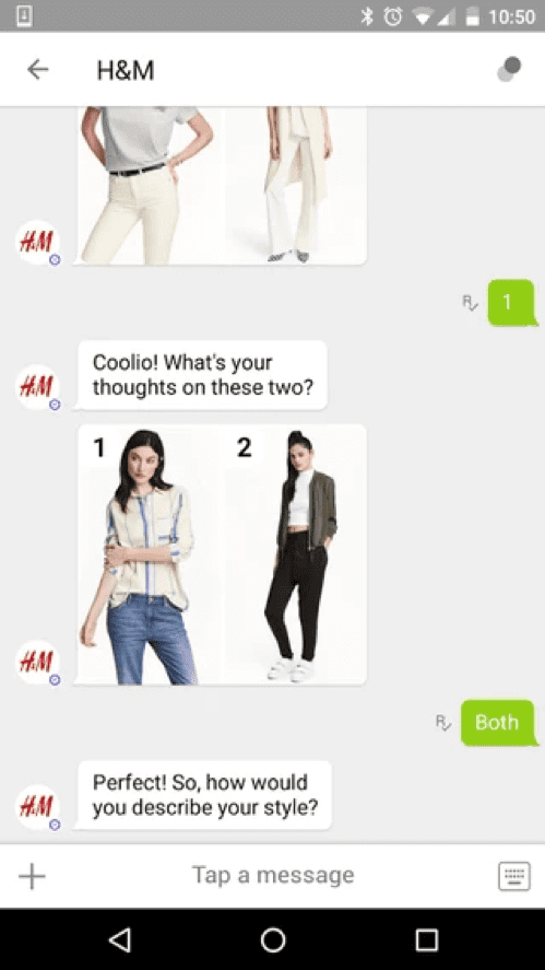H&M chatbot