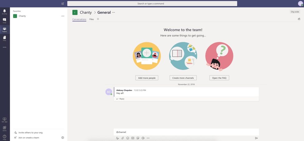 Microsoft teams dashboard