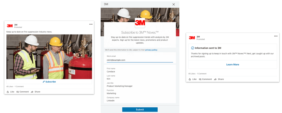 3M LinkedIn example