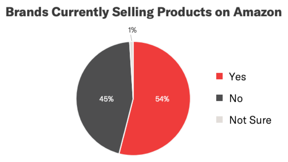 Brands currently selling products on Amazon