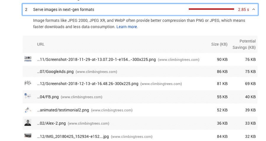 Serve images in next-gen formats