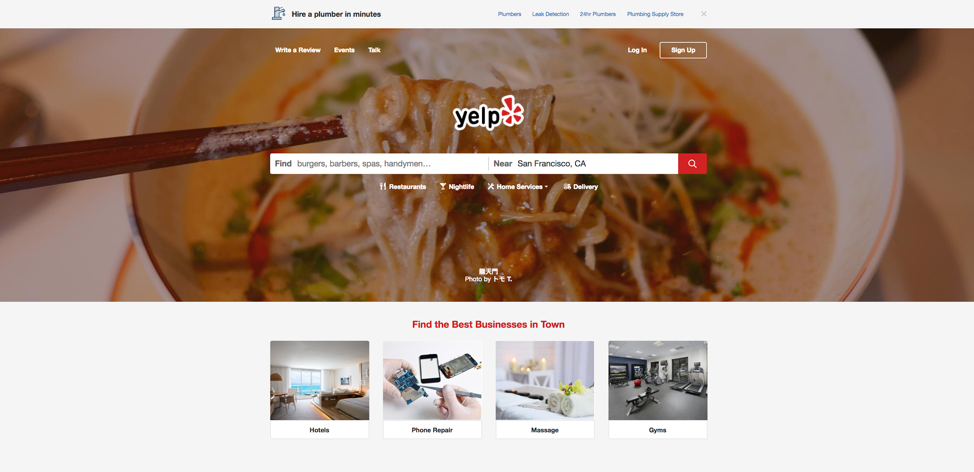 Yelp web directory