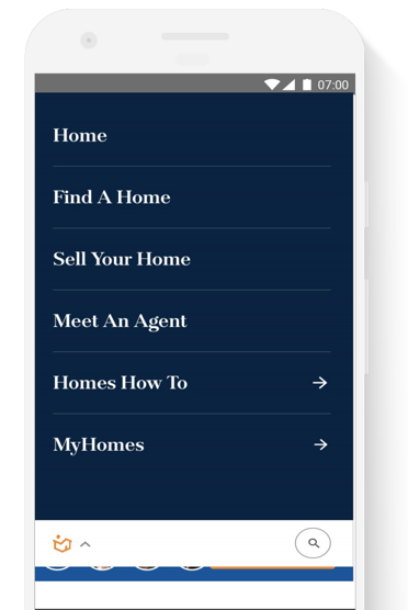 home.com mobile navigation