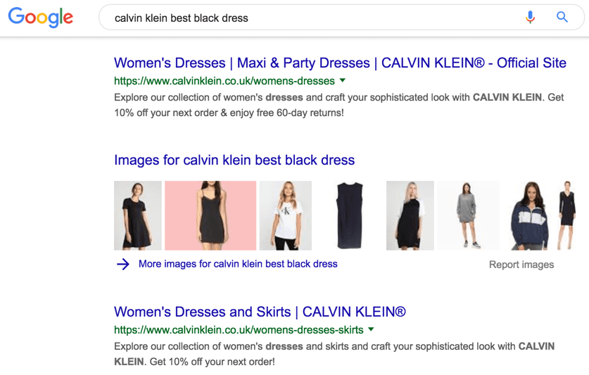 Calvin Klein best black dress