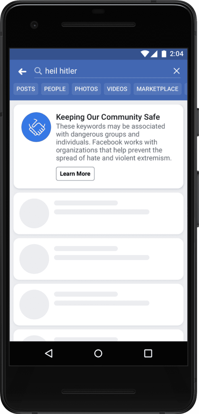 Facebook Keeping Our Community Safe