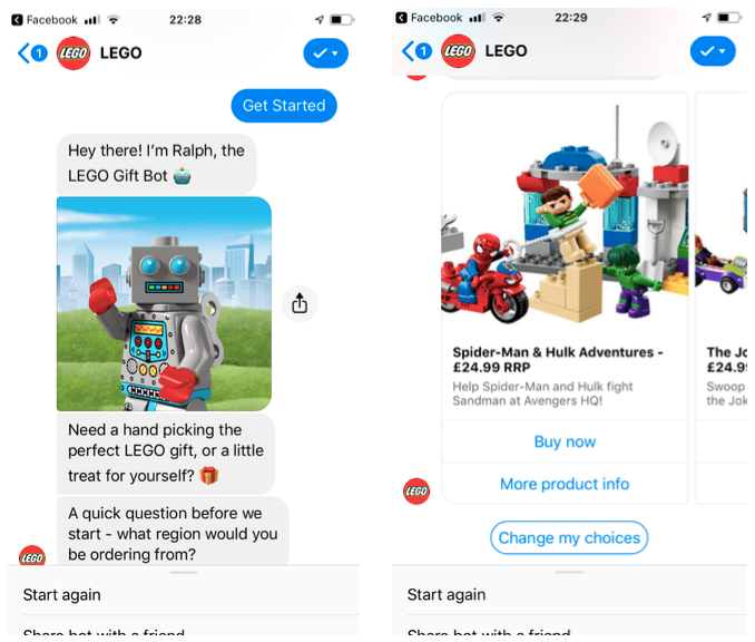 LEGO chatbot