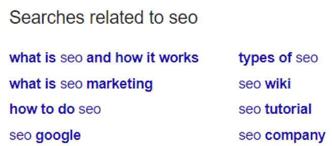 Searches related to SEO