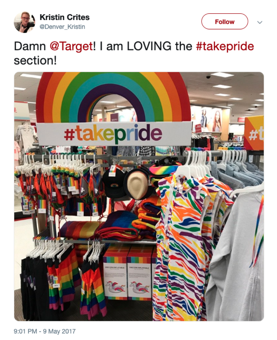 @Denver_Kristin Target Pride tweet