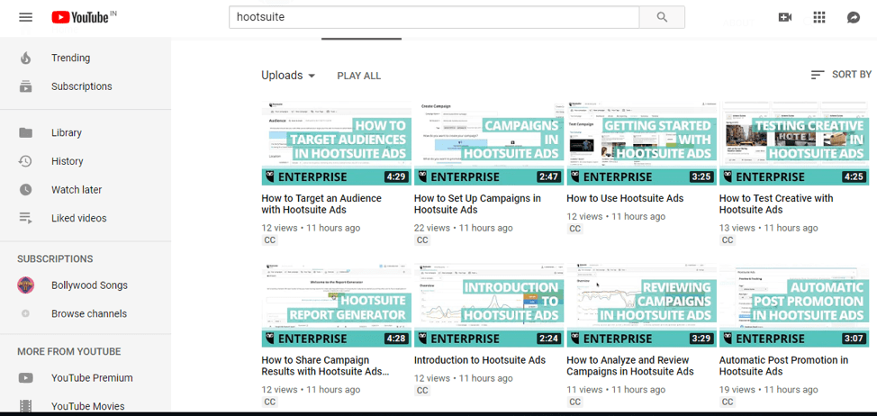 Hootsuite how-to videos