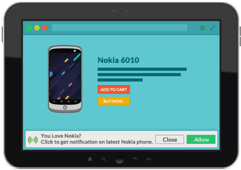 Nokia push notification