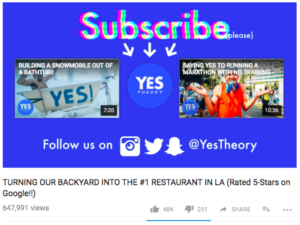 YouTube example