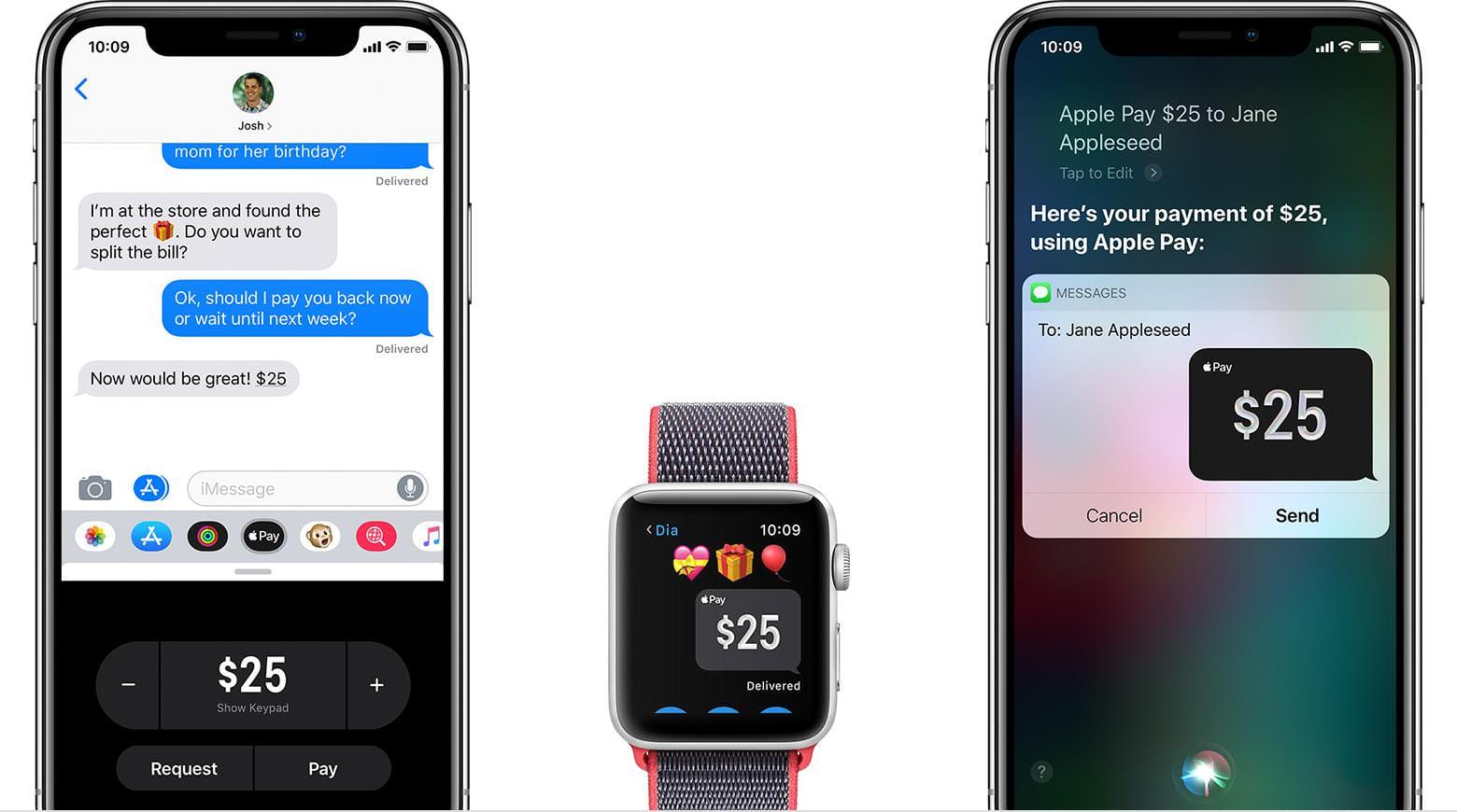 Apple Pay on smartphones and watch