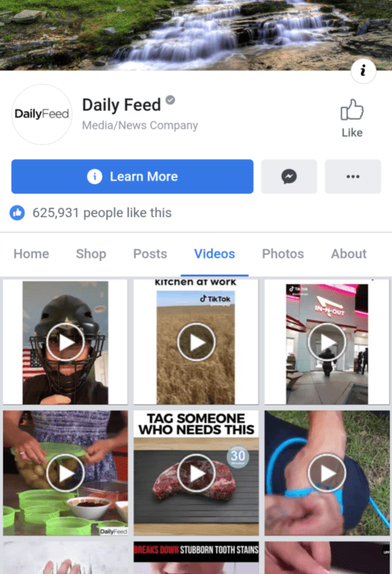 Daily Feed Facebook page