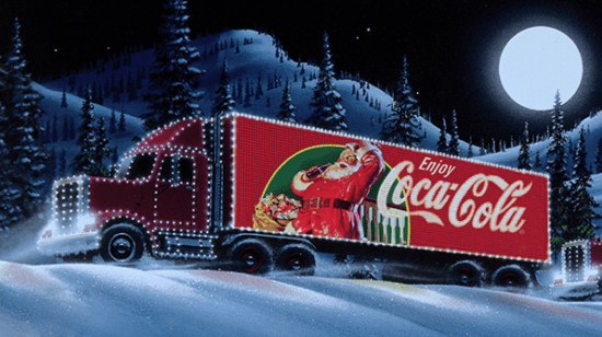 coca-cola christmas truck