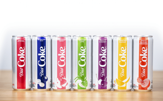 diet coke new flavours and new design 2019