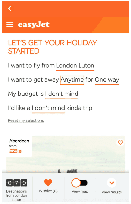 easyJet app