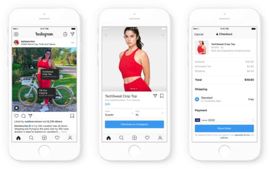 Shoppable Instagram content from influencers