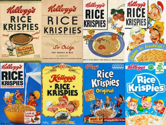 Rice Krispies design branding