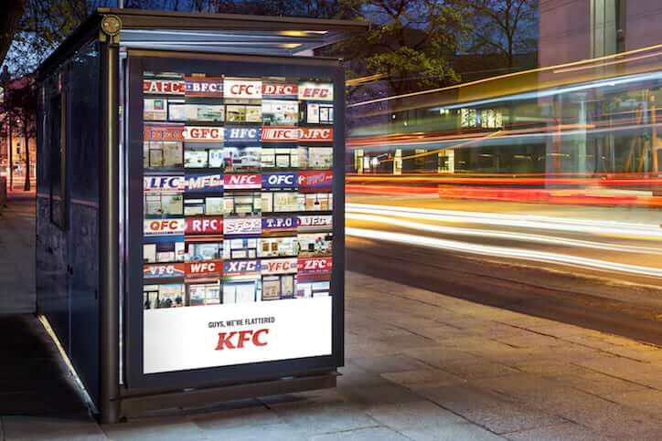 Kfc bus stop ad