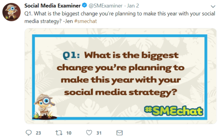 Social Media Examiner tweet