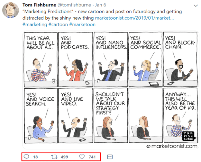 Tom Fishburne tweet