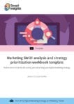 Marketing SWOT analysis and strategy prioritization workbook template