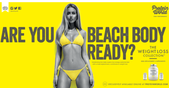 Beach body ready print ad 2015