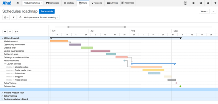 Product roadmap