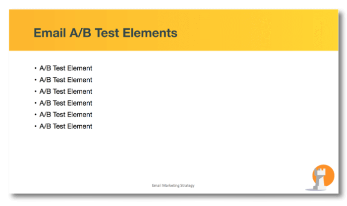 Email A/B Test Elements