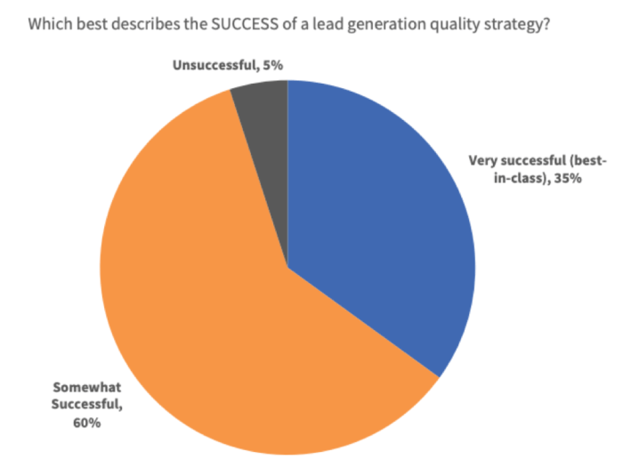 How success are lead generation quality strategies?