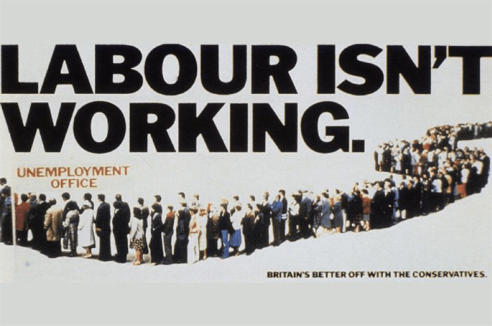 Labour isn't working poster