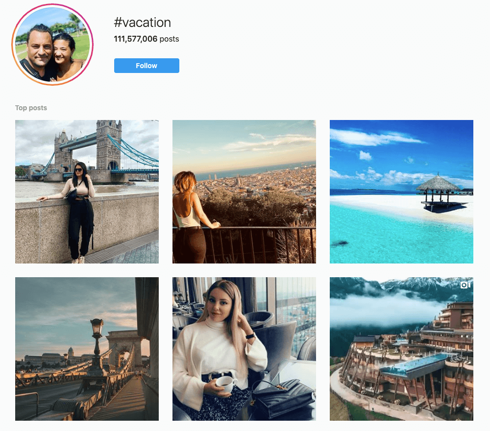 #Vacation on Instagram