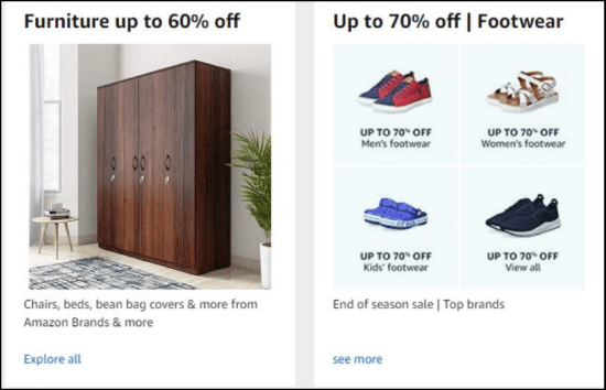 Amazon India Homepage