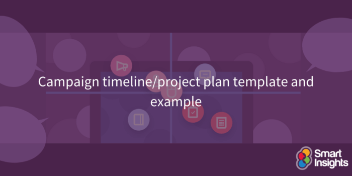 Campaign timeline/project plan template and example