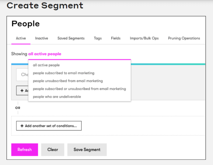 Creating segments