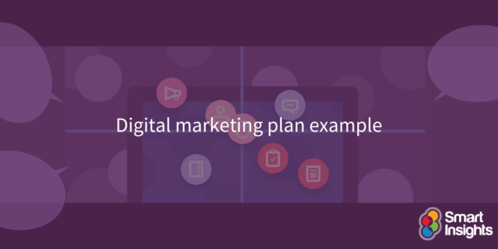 Digital marketing plan example