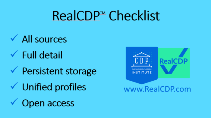 RealCDP checklist