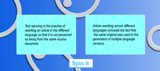 Spinning