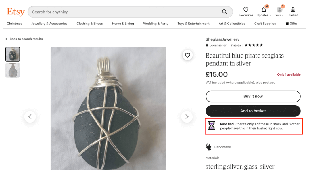 Etsy e-commerce marketing online store
