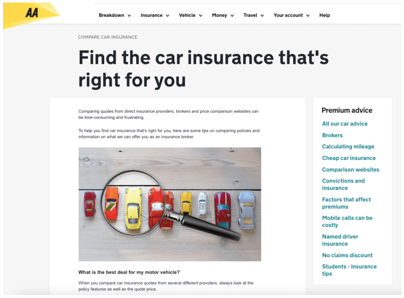 Financial services content marketing